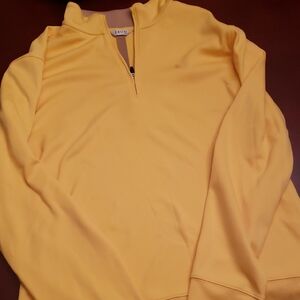 Izod Yellow Zip Up Sweater